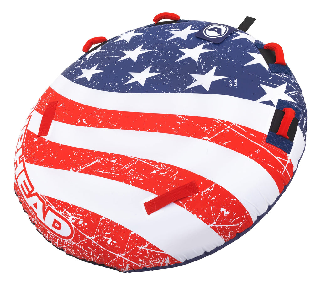 Stars & Stripes Kit | 1 Rider Towable Tube, Pump, Seil zum Bootfahren