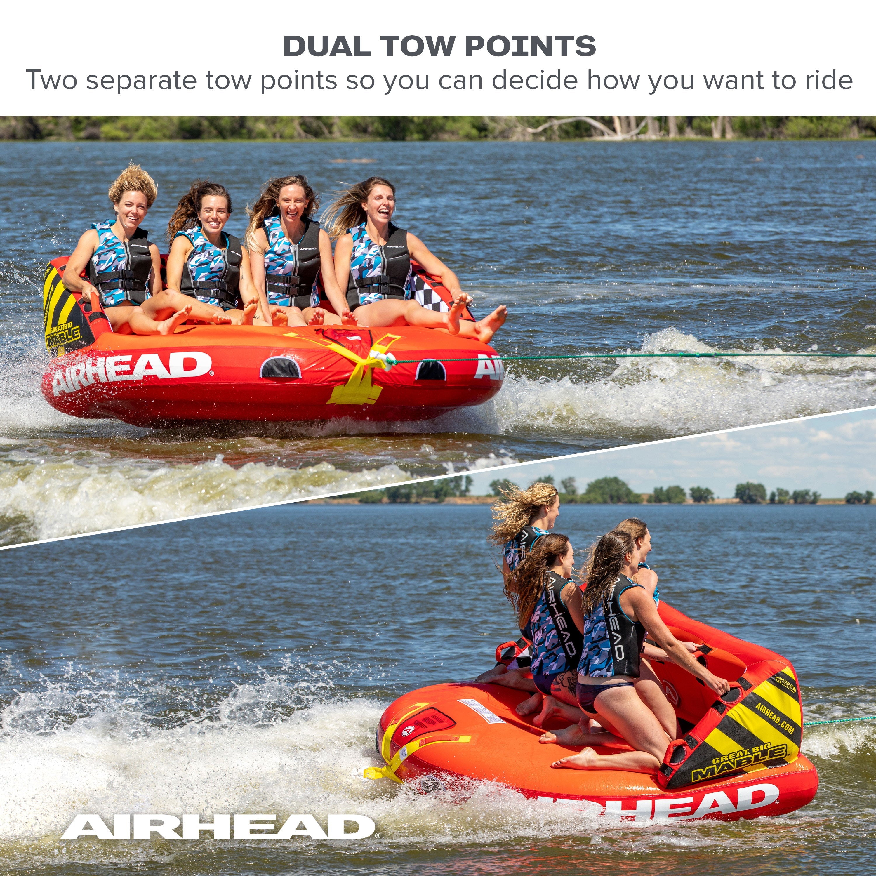 Great Big Mable® | 1-4 Rider Towable Tube für Boote