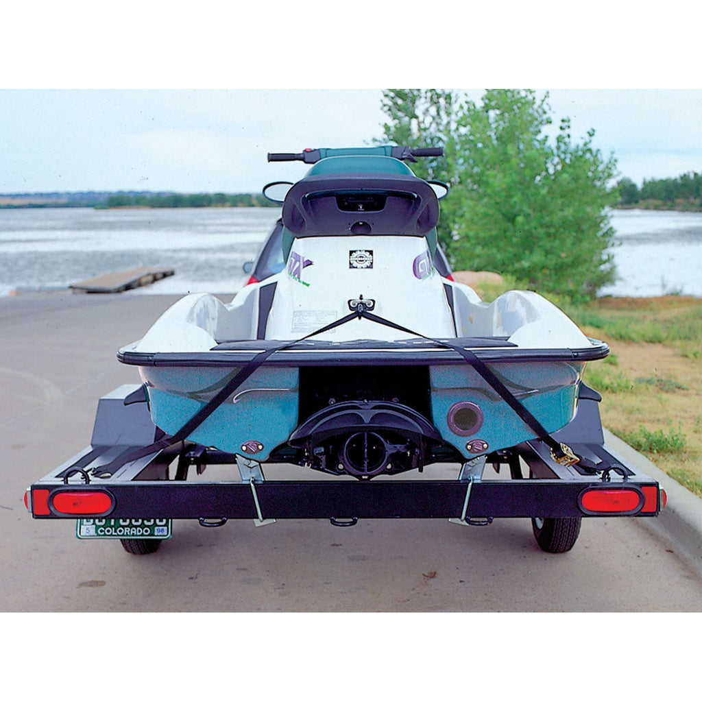 Triple Hook Ratchet Tie Down - 8'