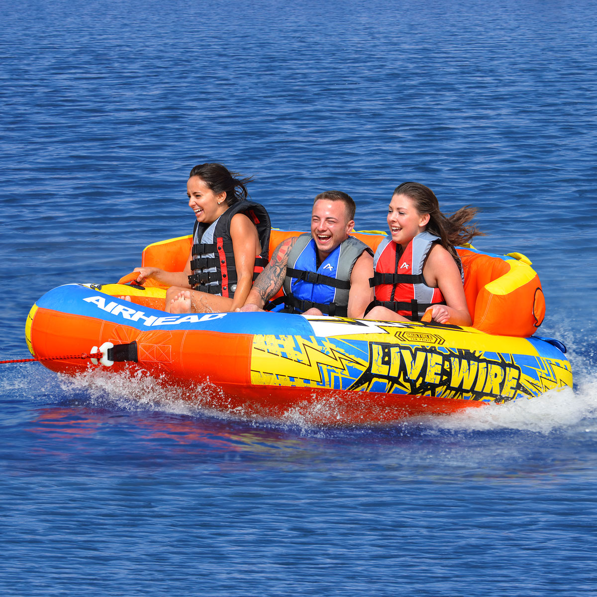 Live Wire 3 | 1-3 Rider Towable Tube für Boote